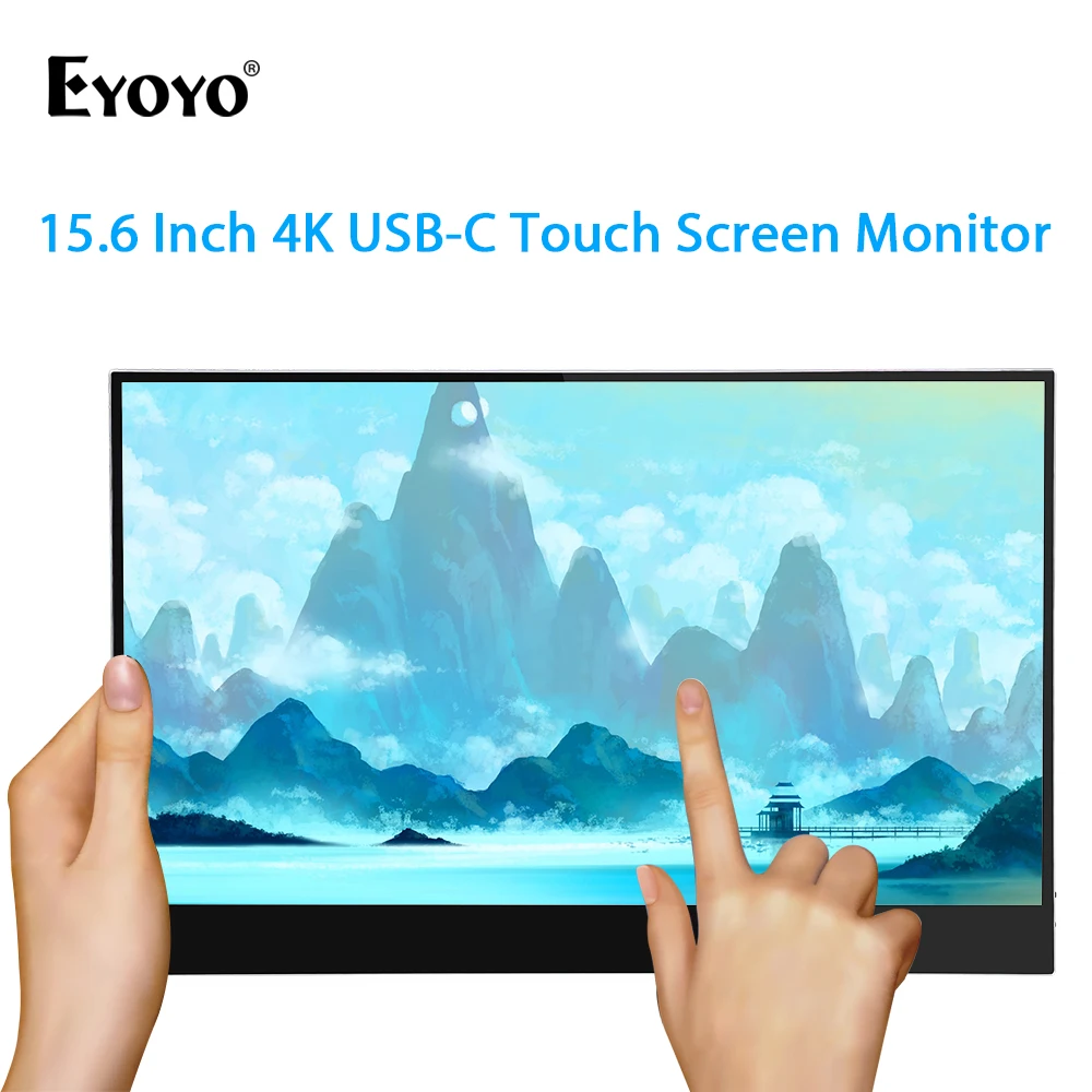 EYOYO EM15T Portable Monitor 15 6 HDMI Touch screen LCD USB Type C 3840X2160 IPS for 1