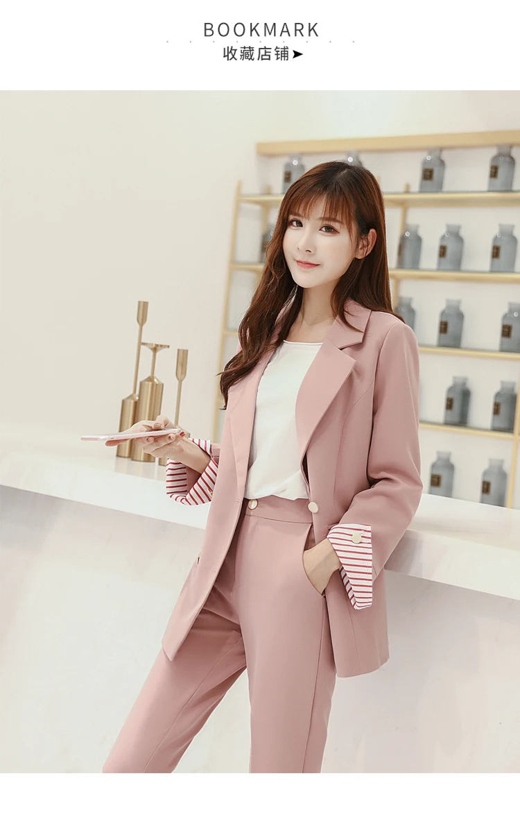 Heydress осенний однотонный двубортный Блейзер, костюм для офисной леди, элегантные брюки, костюм комплект из двух предметов