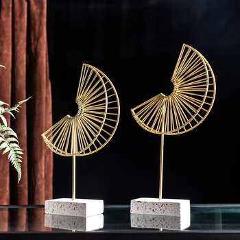 

NORDIC METAL MAPLE LEAF MODEL ABSTRACT SCULPTURE HOME DECORATION ACCESSORIES MODERN IRON STATUE FOR DECORATIVE OFFICE DESK DECOR