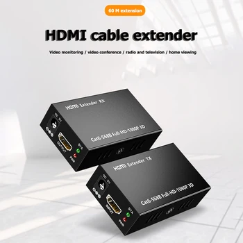 

Extension Cable HW-YD60 1080P HDMI Audio Video Extender CAT6 Network Installa Remove Convenient Simple Adapter