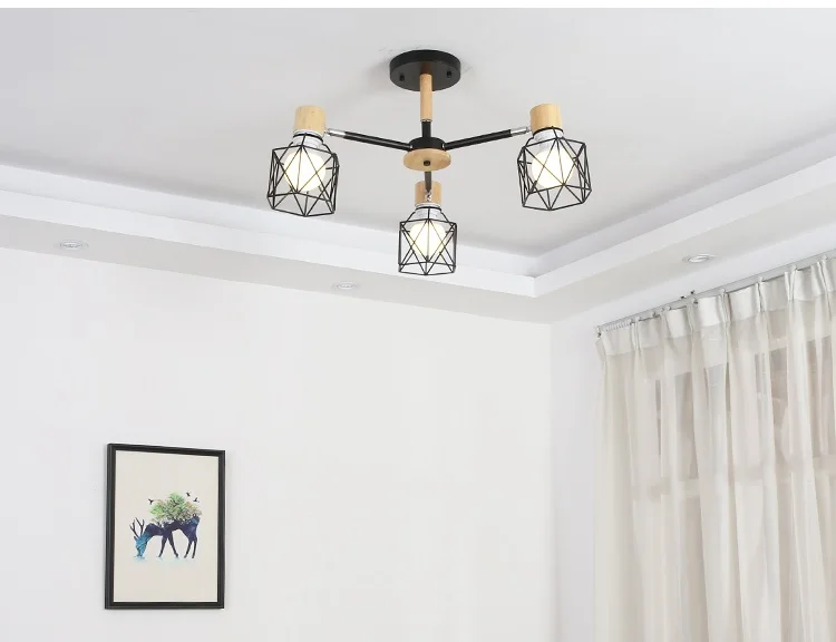 Винтажный Лофт Spider Lustre E27 регулируемое освещение для гостиной кухни ресторана