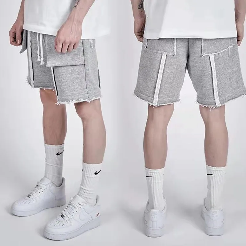 Summer Cotton Loose Solid Sports Shorts Jogger Fitness Fashion New Men's Street Hip Hop Casual | Мужская одежда