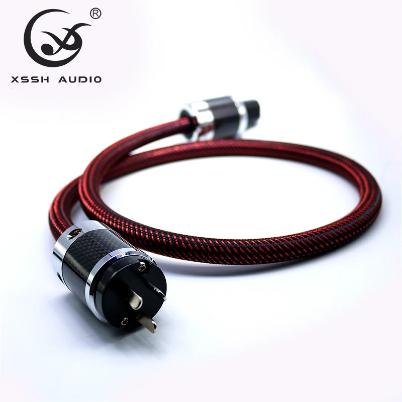 0,5 м pas XSSH аудио Hifi усилитель FI50& FI50M OFC Чистая медь США Евро ЕС IEC AC Женский штекер питания Кабель питания провод