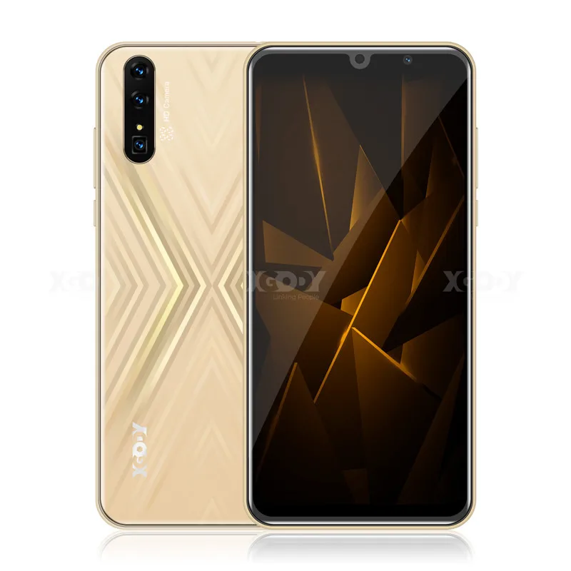 XGODY MateX 3g Смартфон Android 9,0 " 18:9 HD мобильный телефон 2 Гб ОЗУ 16 Гб ПЗУ 2800 мАч две sim-карты МП камера gps Wi-Fi Мобильный телефон - Цвет: Gold