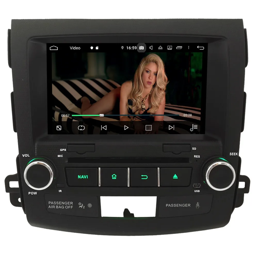 Klyde ips 4G Android 9 Восьмиядерный 4 Гб+ 64 Гб DSP автомобильный DVD мультимедийный плеер для Mitsubishi Outlander/Citroen C-Crosser/peugeot 4007