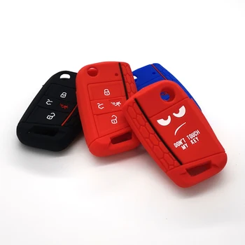 

150pcs / bag Silicone car key case cover for VW mk7 4 button key silicone Accessories