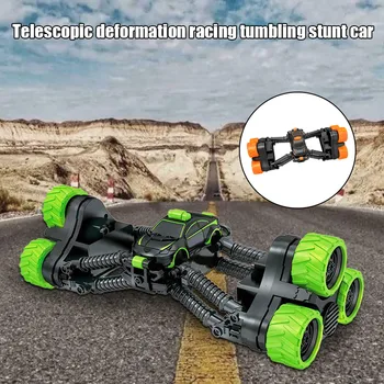 

New Remote Control Toy Car Rotating Telescopic Transforming Stunt Car for Kids Christmas Birthday Gift