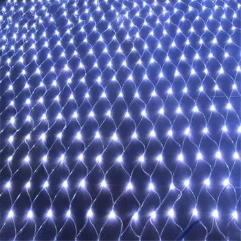 

Thrisdar 1.5X1.5M 2X2M 3X2M LED Net Mesh Fairy String Light Outdoor Garden Patio Tree-Wrap Wedding Party Backdrops Net Light
