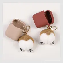 Шерстяная войлочная попка корги AirPods 1/2 универсальный силиконовый защитный рукав практичные маленькие подарки защитный чехол оптом