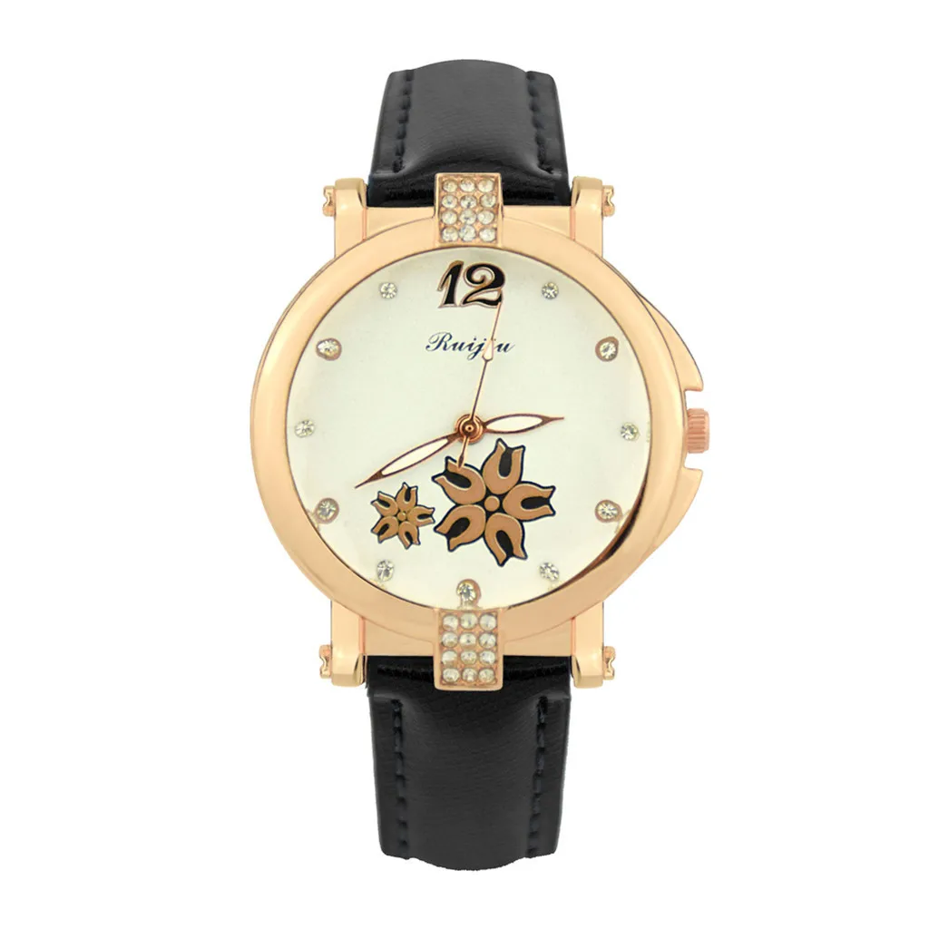 

Fashion Luxury Ladies Dress Quartz Wrist Watch Lether Belt Diamond Women Watches Bracelet Buckle Relogio Feminino Clock Gift