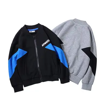 

Children Jacket 2020 Autumn Fashion Kids Splicing Sport Causal Zipper Outerwear Coat For Teenagers Boys 110-160CM Dwq791