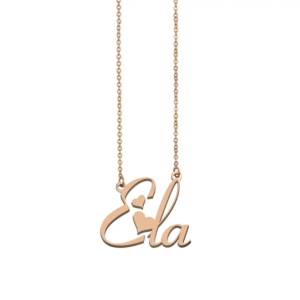 

Ela Name Necklace , Custom Name Necklace for Women Girls Best Friends Birthday Wedding Christmas Mother Days Gift