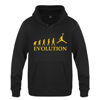 

Basketball Evolution Creative Novelty Hoodies Men Fashion Men's Long Sleeve Pullover Fleece Hooded Sweatshirts Sports Fitness