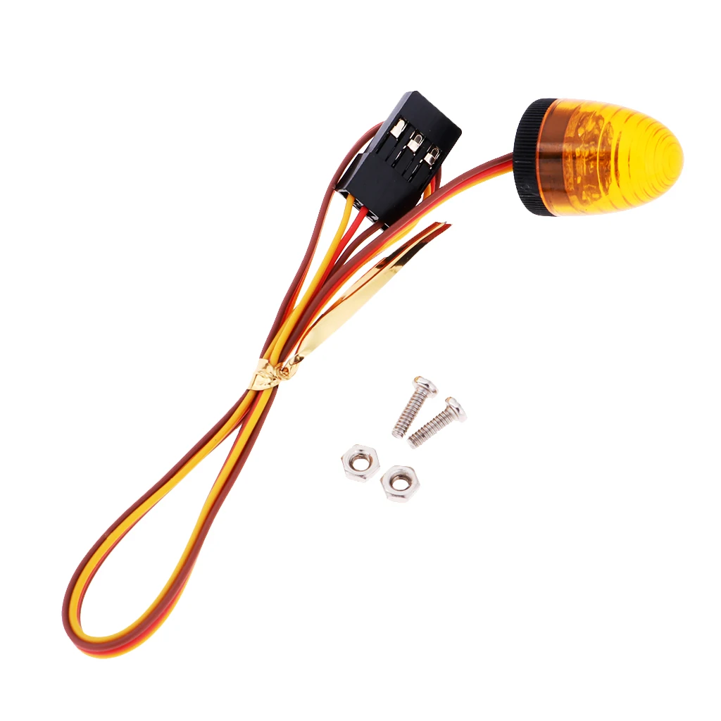 RC Car Rock Crawler Buggy Model Accessory 3CH LED Police Light Lamp