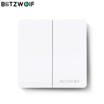 

BlitzWolf BW-SS2 100W/50W RF 433MHz Smart Home Module Self-power Wireless Switch Controller 1 2 3 Gang Compatible with BW-SS1
