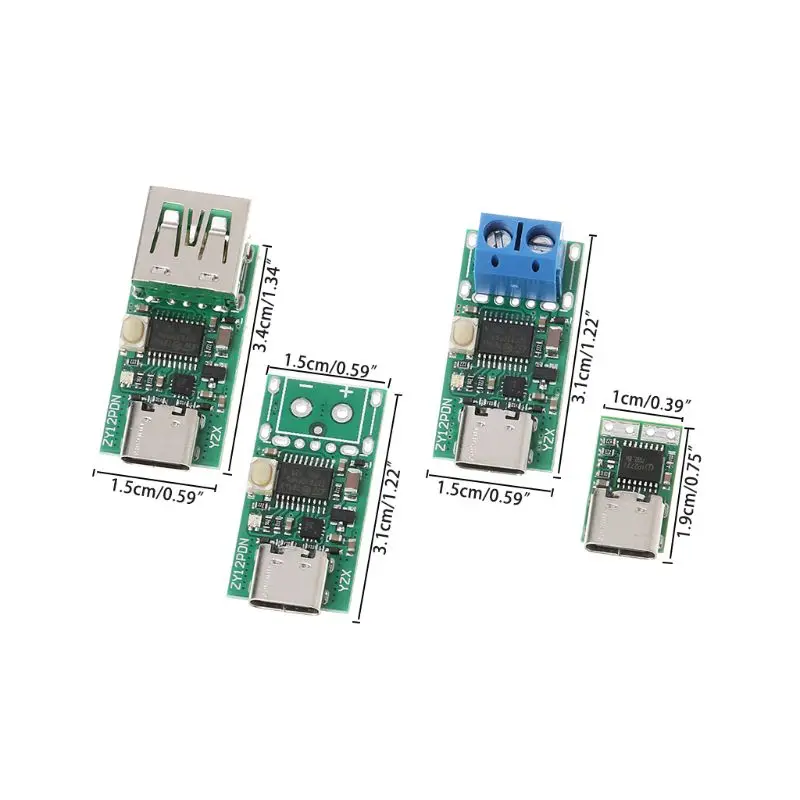 Тип-c USB быстрая зарядка Decoy детектор триггер Poll Mudule PD 5A 9 V/12 V/15 V/20 V автоматический тест