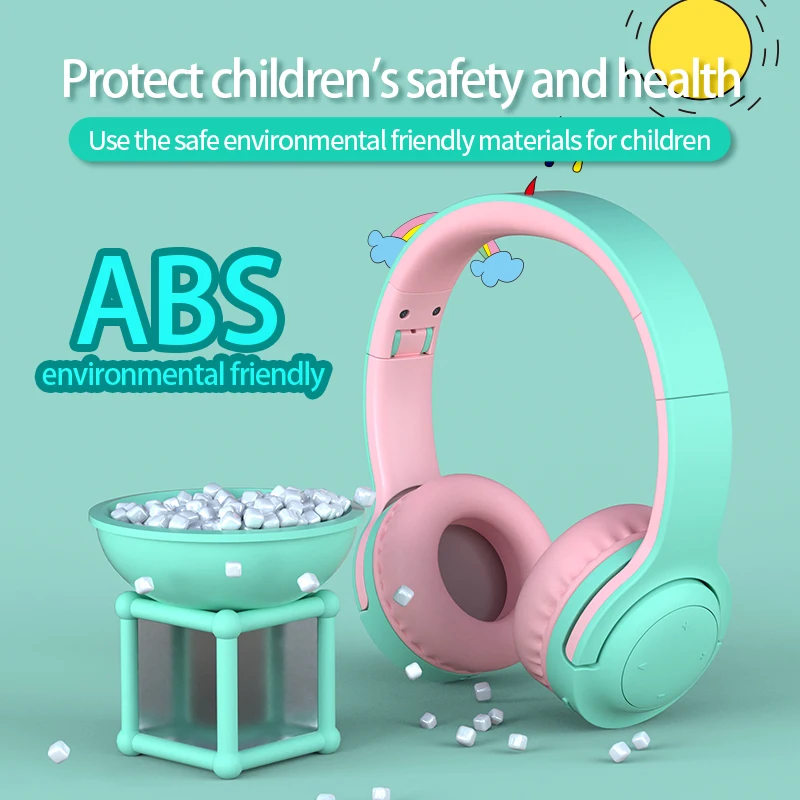 DOSII E3 Candy Color Kids Wireless Earphones High Quality Stereo Noise Cancelling Bass Headset Bluetooth 5 0 with Microphone