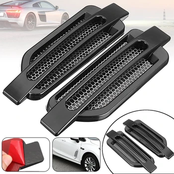 

1 Pair Car Side Air Flow Vent Cover Intake Decoration Stickers Side Mesh Cover Hood Bonnet Car Styling