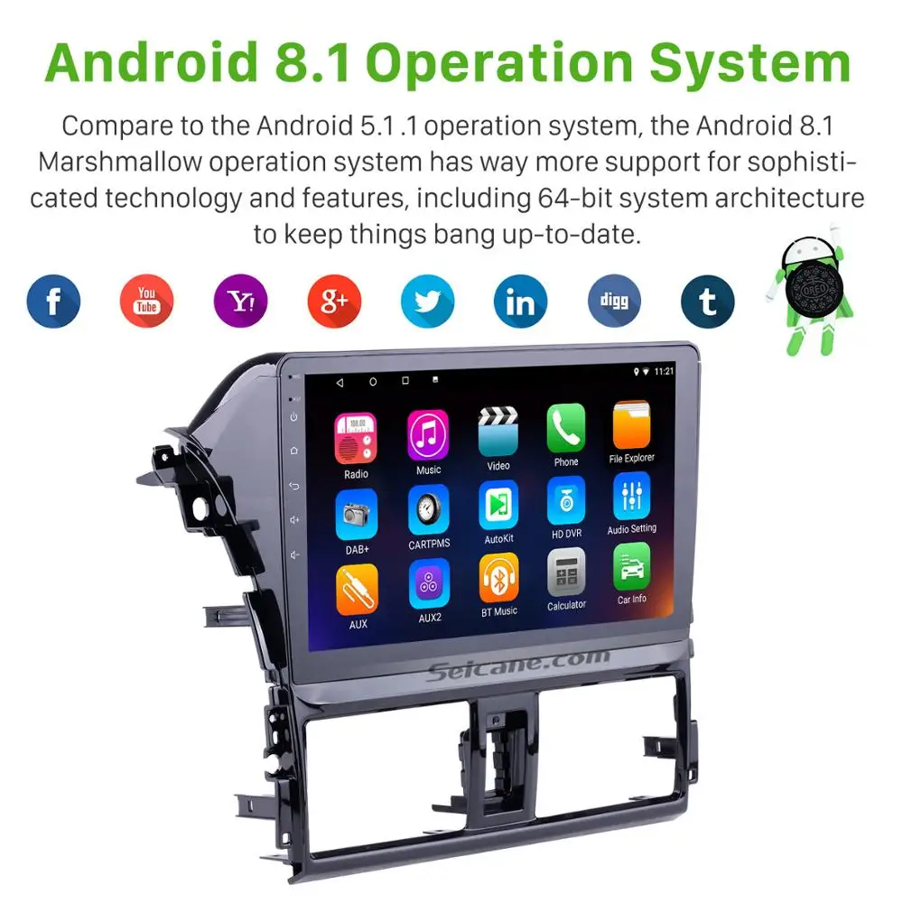 Seicane автомобильный 2Din Navi Android 9 0 HD 10 1 &quotgps Авто Радио сенсорный WiFi мультимедийный
