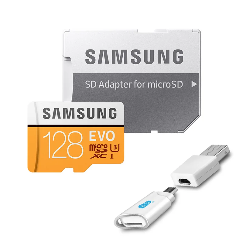 MB-MP128G-KT5-C310 SAMSUNG EVO Micro SD 128 ГБ 32 ГБ 64 Гб 256 ГБ 512 Гб Micro SD карта памяти 32 64 128 ГБ Флэш-карта SD/TF MicroSD U1 U3 для телефона - Емкость: MB-MP128G-KT5-C310