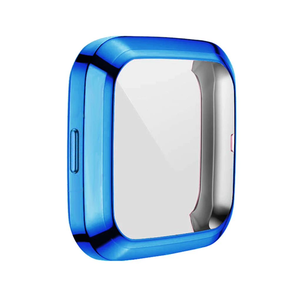 Прочный защитный чехол для часов для Fitbit Versa 2, Высококачественный ТПУ протектор для часов, Сменные аксессуары - Цвет: Blue