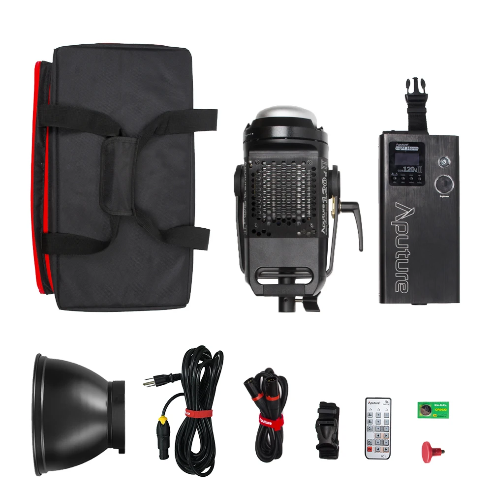 Aputure LS C120d II фотостудия светодиодный свет лампы 30000Lux(0,5 м) CRI96+ TLCI97+ 5500K DMX управление 5 предварительно запрограммированное освещение