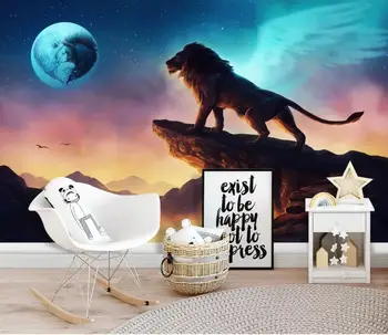

CJSIR Papel De Parede 3D Custom Lion Photo Wallpaper for Bedroom Walls Children Animal Wall Papers Home Decor Living Room