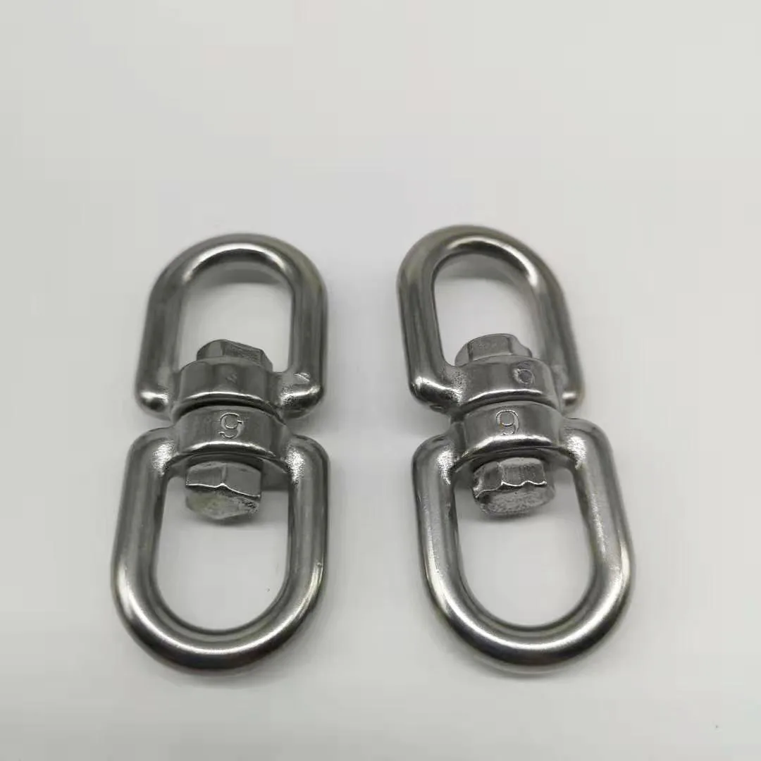 20 pcs M4 Thickness 304 Stainless Steel Double End Eye Swivel Hook