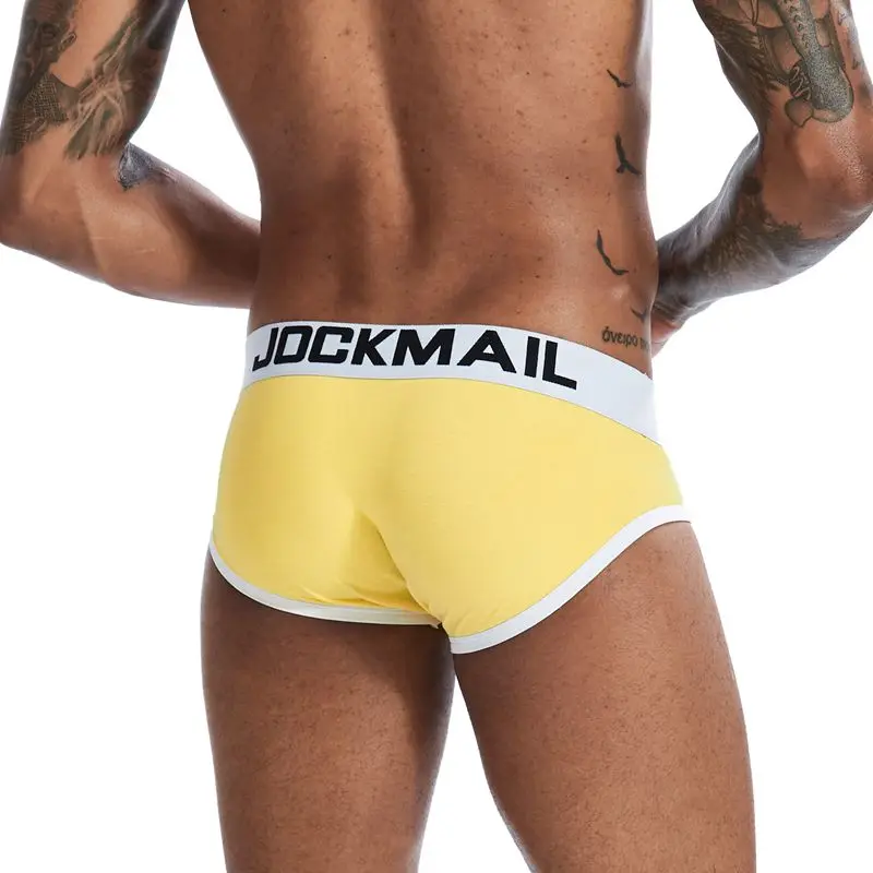 Jockmail 2020 New Shorts Sexy Men Underwear Men Briefs Cotton Underpants Gay Mens briefs Cuecas Men Brief Bikini Man Srting white boxer briefs