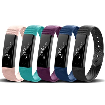 

Cross Border ID115 Smart Bracelet Health Sleep Alarm Clock Waterproof Step Count Sports Bracelet Manufacturers Smart Black Scien