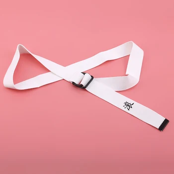 

Unisex Belt Fashion Chinese Letter Printed Design Nylon Belt Ring Button Practical Wild Casual Belt
