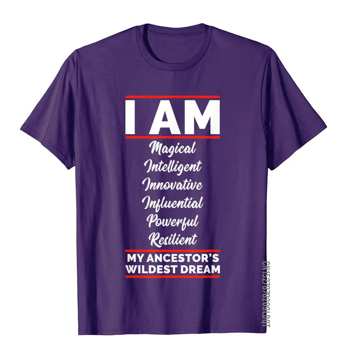 I Am My Ancestors Wildest Dream Black History Juneteenth T-Shirt__B8875purple