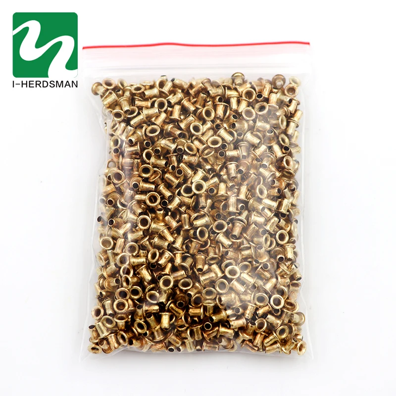 1100Pcs Beekeeping Tools Italian Bee Beehive Nest Box Threading Hole Bees Nest Box Nest Foundation Copper Eye Hive Copper Eyes