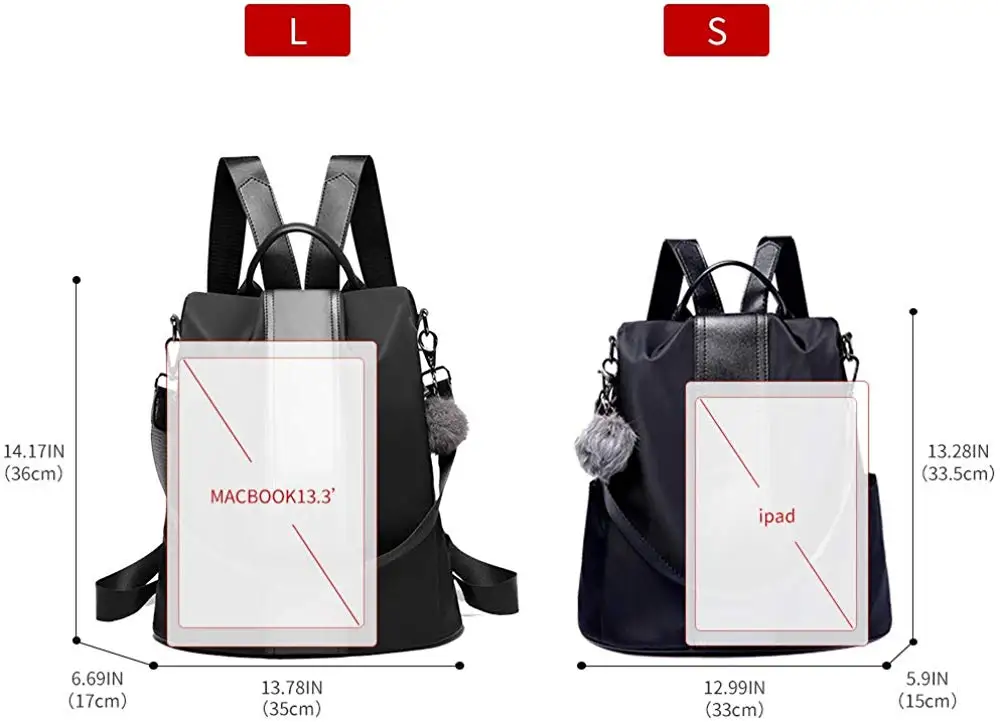 Женская сумка рюкзак водонепроницаемый нейлоновый Противоугонный Рюкзак Легкая