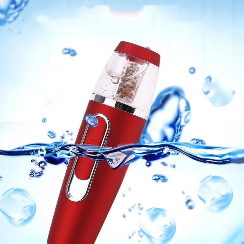 ABRA-Red USB портативный туман аппарат для паровой бани лица с пульверизатором небулайзер уход за кожей инструмент вода спа перезаряжаемый и power Bank функция