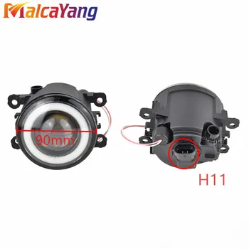 

2x Car Accessories LED Front Fog Light Angel Eye For Mitsubishi ASX for Mitsubishi Mirage / Space Star Hatchback (A0_A) 12~16