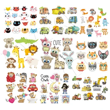 

Iron On Patches Cute Animal Set Diy Accessory Fashion Heat Transfer Stickers Clothes Iron On Patches For Clothes Custom Made