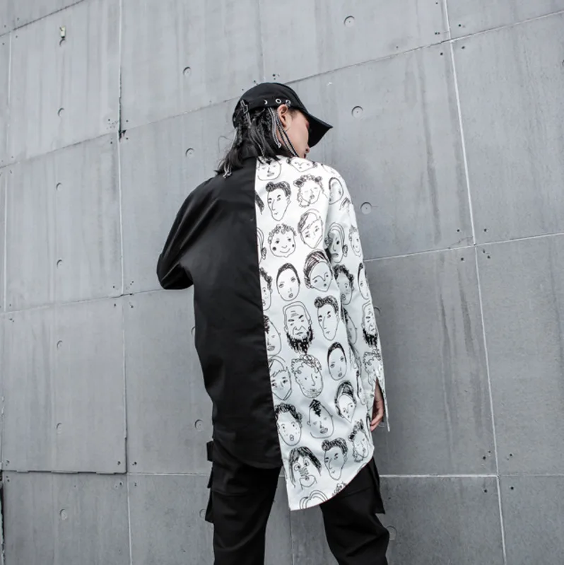 ELFSACK Puprple Panda Print Knit Korean Pullover