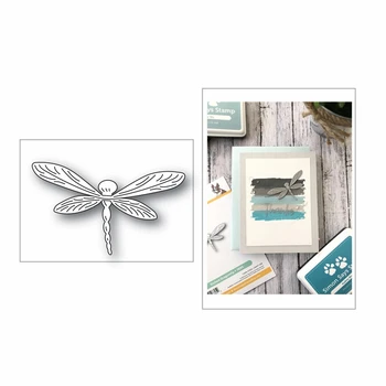 

2020 New Insect Dragonfly Metal Cutting Dies Scrapbooking For Paper Making Embossing Frame Card Craft Sets No Stamps