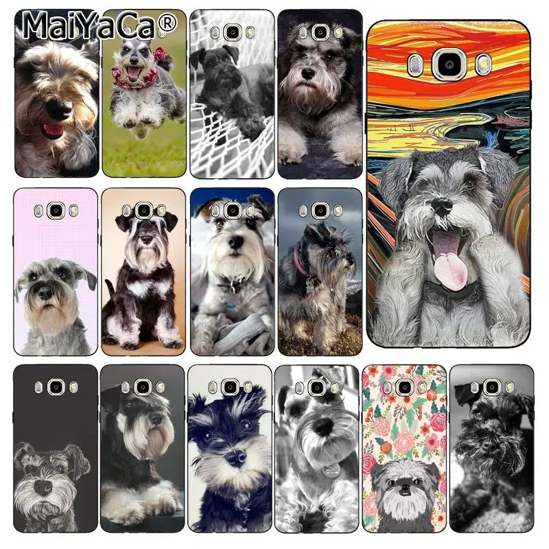 

MaiYaCa Lovely Dogs Schnauzer Phone Case For Samsung Galaxy J7 J6 J8 J4 J4Plus J7 DUO J7NEO J2 J7 Prime