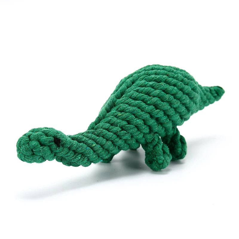 Diplodocus Dog Toy Жевательная игрушка для собак, хлопковая игрушка для собак, игрушки для собак в форме животных для больших маленьких собак, игрушка для чистки зубов для собак, Интерактивная игрушка для щенков мопс - Цвет: Diplodocus Dog Toy