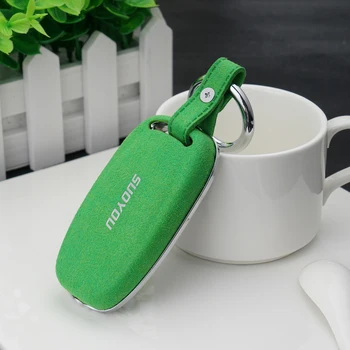 

Nice Touch Car Key fob Cover Suede Leather Case For Audi R8 TT SQ5 RS5 For Audi 754C/754G 3BTN Smart Remote Protect Key Pouch