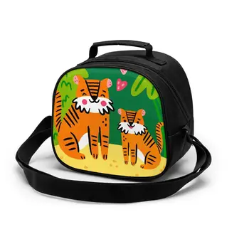 

Cute Forest Tigers Lunch Bag for Kids child Insulated lunch Box Thermal Bag Bento Pouch Lunch Container School Food Box