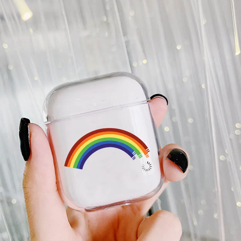 Мягкий чехол для наушников для Apple Airpods, милый чехол с картой, Прозрачный Роскошный чехол для наушников Airpods, чехол