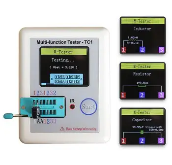 

Transistor Checker Capacitance Meter Tester Multi-function LCR-TC Full Color Graphics Display Finished Product