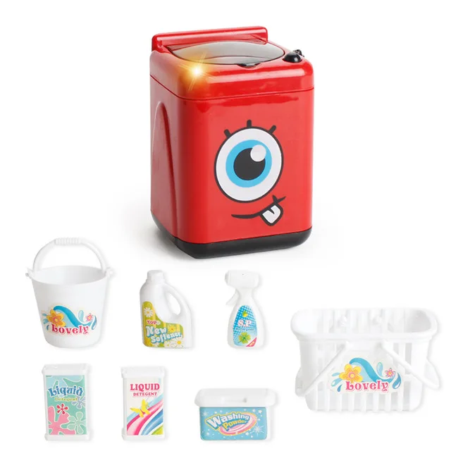 Новая стиральная машина торговый автомат маленькая бытовая техника микроволновая печь детский игровой домик игрушки - Цвет: 02