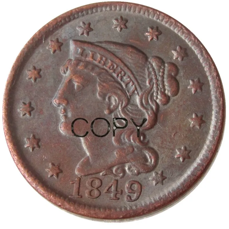

1849 Braided Hair Large / One Cent 100% CopperCopy Coins
