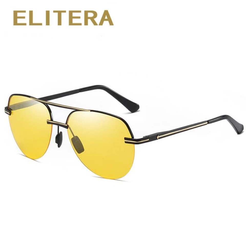 ELITERA мужские классические прямоугольные солнцезащитные очки металлическая