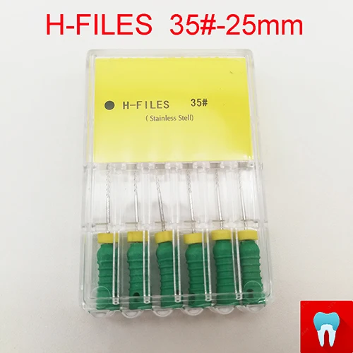 1pack(35-25mm) 11 пакетов 6#-80#25 мм зубные ПроТейпер файлы H стоматолога Эндодонтические Инструменты Стоматологические материалы ручное использование нержавеющая сталь H файлы - Цвет: 1pack(35-25mm)