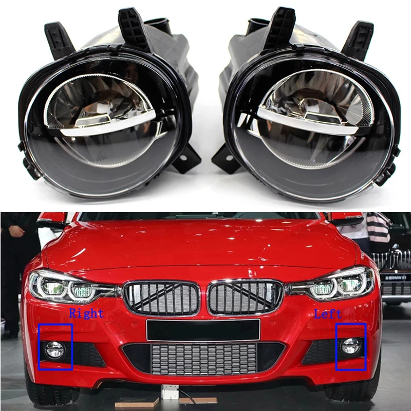 

Для BMW 3 серии F20 F22 F30 F35 2012-2018 Автомобильный светодиодный передний бампер Antii туман светильник лампа дальнего света с лампами накаливания ...